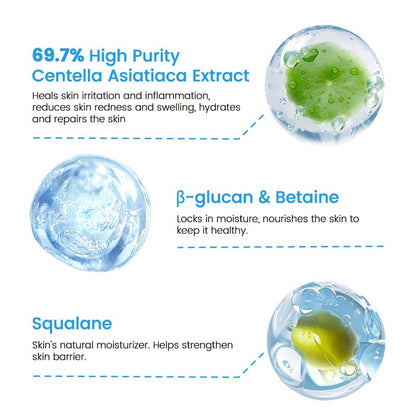 RUNBEN After Sun Gel with 70% Centella – Cooling & Gentle Relief (2.64 oz)