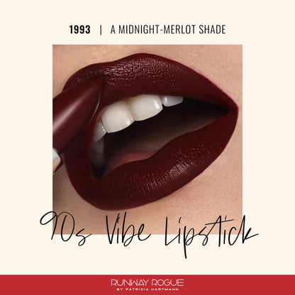 Runway Rogue 1993 Lipstick – Moisturizing Matte Midnight Merlot (90s Vibe)