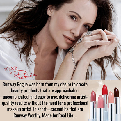 Runway Rogue 90s Vibe Lipstick Trio – Moisturizing Matte Shades: Guest List, Booked Out, Front Row