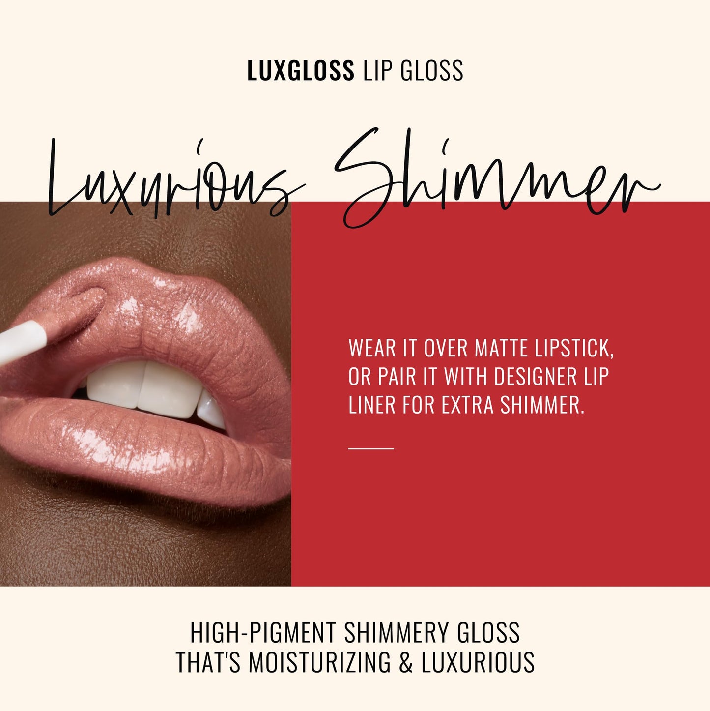 Runway Rogue LuxGloss Strike a Pose Lip Gloss – High-Pigment Muted-Rose Shine (Vegan)