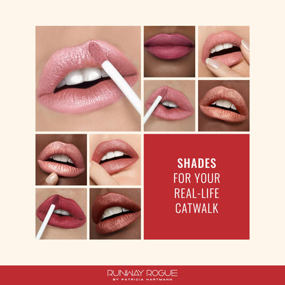 Runway Rogue Silk Glam Liquid Lipstick – Sex Symbol Frosted Maple Brown Sugar