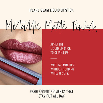 Runway Rogue Pearl Glam Long Wear Shimmer Lipstick in Callback | Metallic Earthy Berry-Bronze