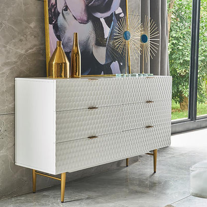 Rutland Sideboard, Gold & White