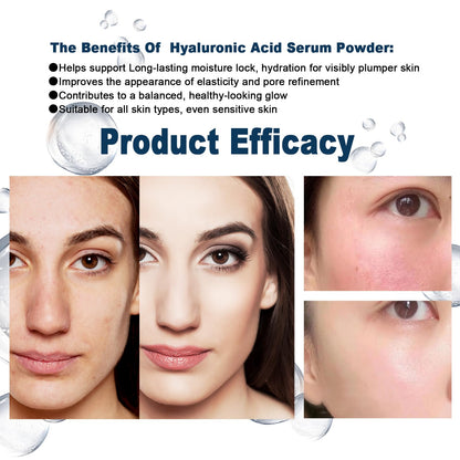 Ruxidora Pure Hyaluronic Acid Powder for Skin — Low MW Sodium Hyaluronate (60g) DIY Serum Ingredient