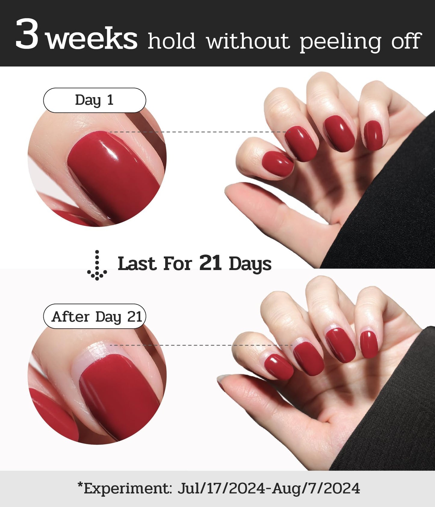 ruyeefam Nail Polish Strips - No UV Lamp Needed, 22 Pcs Salon Gel Wraps (Loft Light Nude)