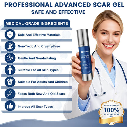 Rvlaim 100% Silicone Scar Gel – Advanced Scar Care, 1.7 oz (50 ml)