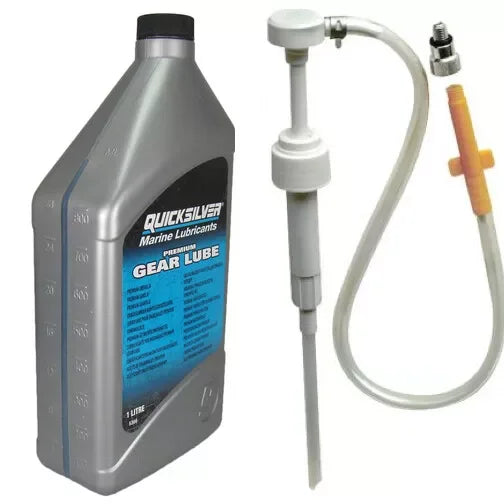 Quicksilver 1L Premium Gear Lube Pump Kit Mercury Outboard Up to 60HP