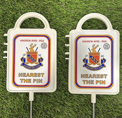 Custom Eco-Friendly Golf Event Sign x1 – Nearest Pin or Longest Drive