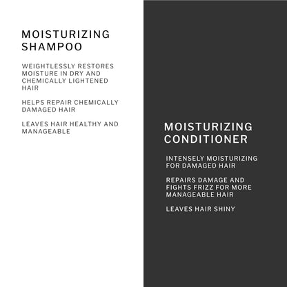 SACHAJUAN Moisturizing Shampoo & Conditioner Set | Ocean Silk Technology & Argan Oil (33.5 oz each)
