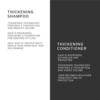 SACHAJUAN Thickening Shampoo & Conditioner Set | Ocean Silk Technology, Thickening Technology