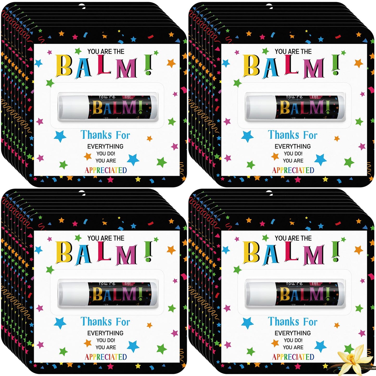 Sacubee 15 Pack Lip Balm Gifts Bulk — You're the Balm | Teacher & Employee Appreciation