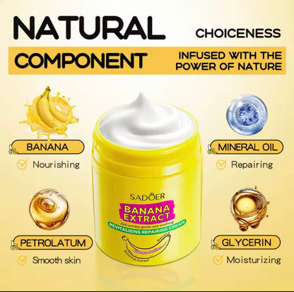 SADOER Banana Extract Anti-Wrinkle Revitalizing Cream – Deep Hydration & Repair