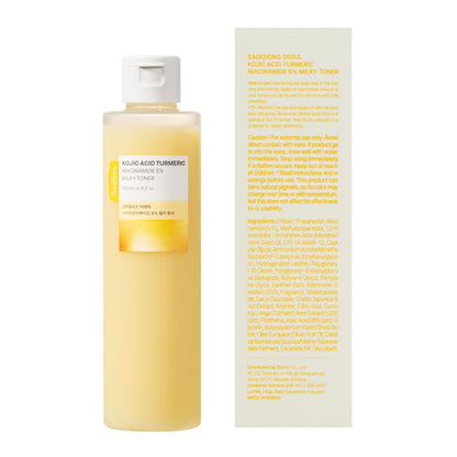 SAEKDONG SEOUL 5% Niacinamide Milky Toner with Kojic Acid & Turmeric – Dark Spots & Gentle Hydration (200ml)