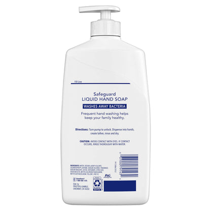 Safeguard Liquid Hand Soap with Micellar Deep Cleansing — Fresh Clean Scent, 25 oz Bottle (Pack of 1)