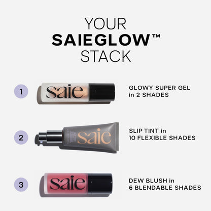 Saie Dew Liquid Blush for Cheeks – Hydrating Buildable Cream Tint (0.40 oz) | Vegan & Cruelty-Free