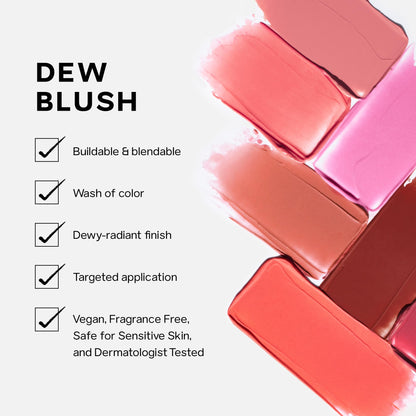 Saie Dew Liquid Blush for Cheeks – Hydrating, Buildable Glow Tint (0.40 oz)