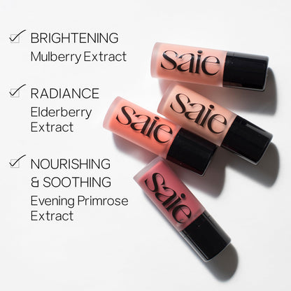 Saie Dew Liquid Blush for Cheeks in Sweetie - Hydrating, Buildable Glow Cream Blush