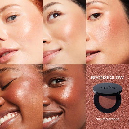 Saie Glow Sculpt Multi-Use Highlighter + Cream Blush Refill – Bronzeglow, Hyaluronic Acid, Micropearl