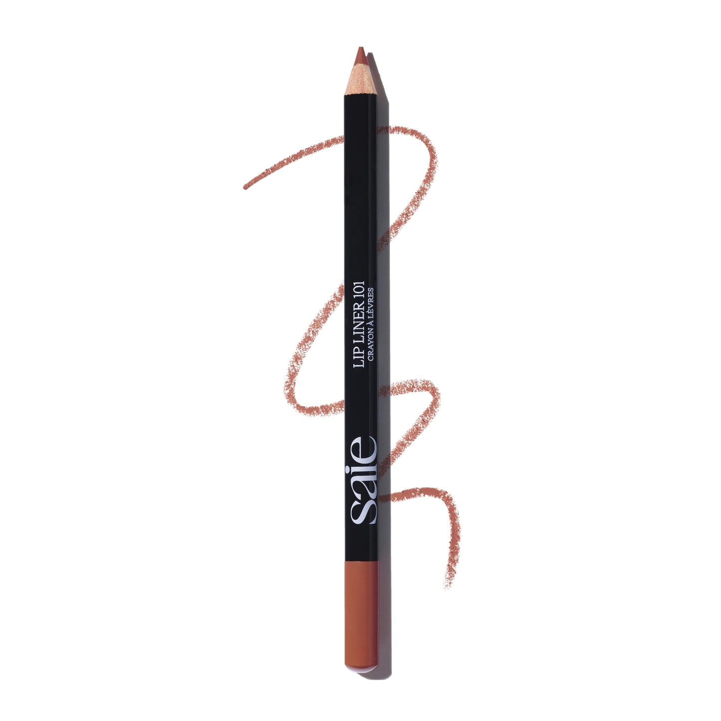 Saie Lip Liner 101 – Creamy Soft Matte Pencil with Shea Butter & Jojoba Oil (Flirt)
