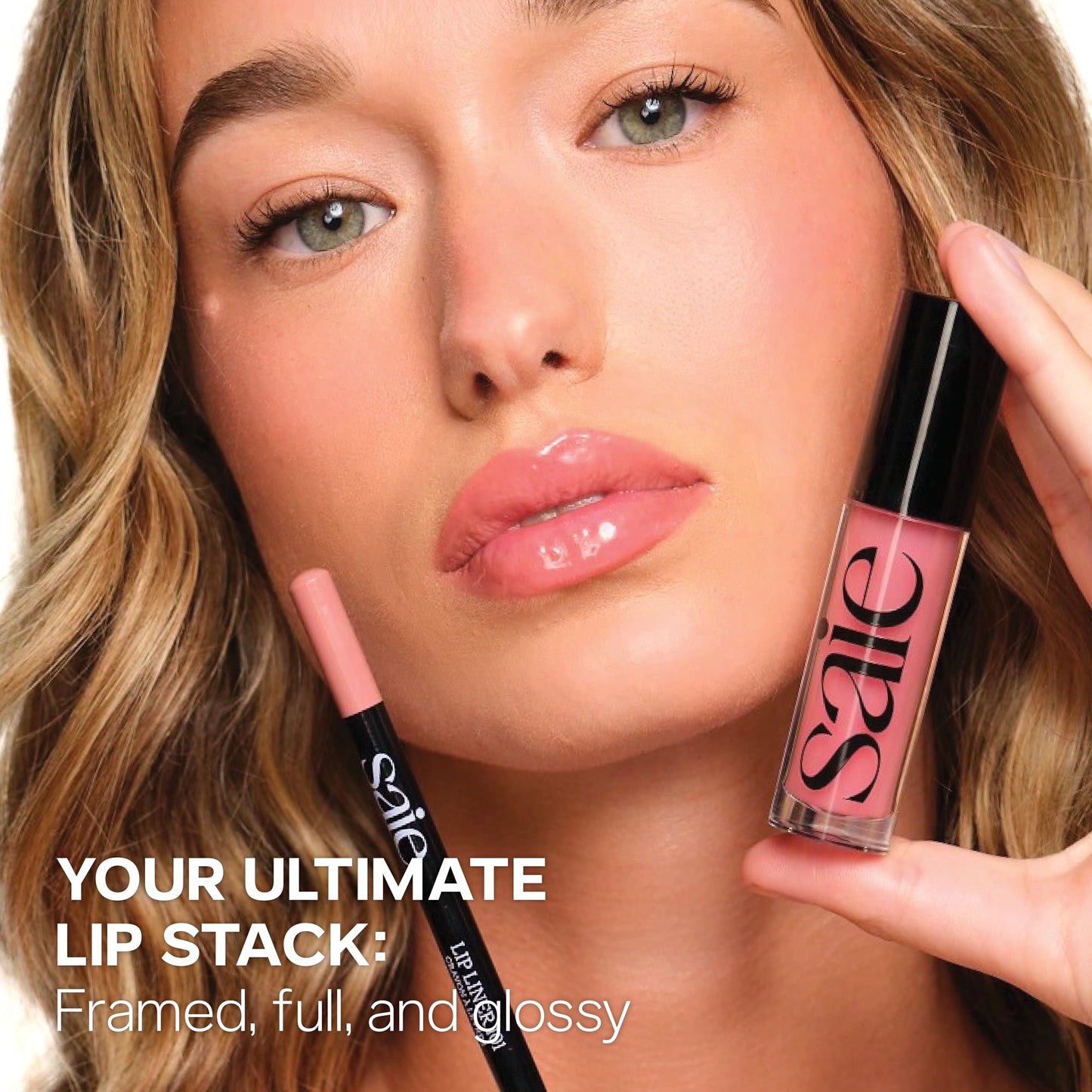 Saie Lip Liner 101 – Creamy Soft Matte Lip Pencil with Shea Butter & Jojoba Oil