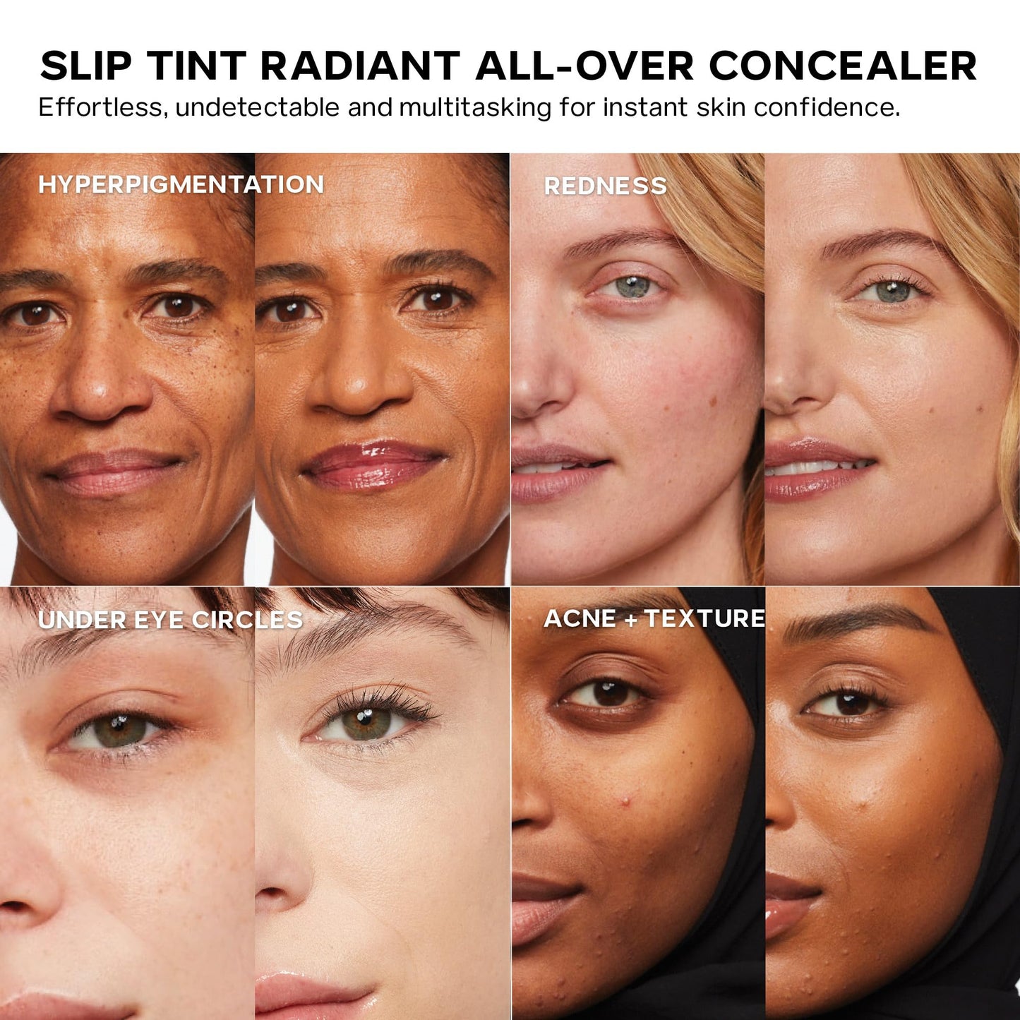 Saie Slip Tint Radiant Cream Concealer & All-Over Makeup – Shade 2 (0.17 oz)