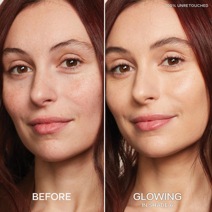 Saie Slip Tint Radiant Cream Concealer & All-Over Face Makeup - Shade 6 | Hydrating, Lightweight Coverage