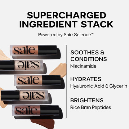 Saie Slip Tint Radiant Cream Concealer & All-Over Makeup – Shade 2 (0.17 oz)