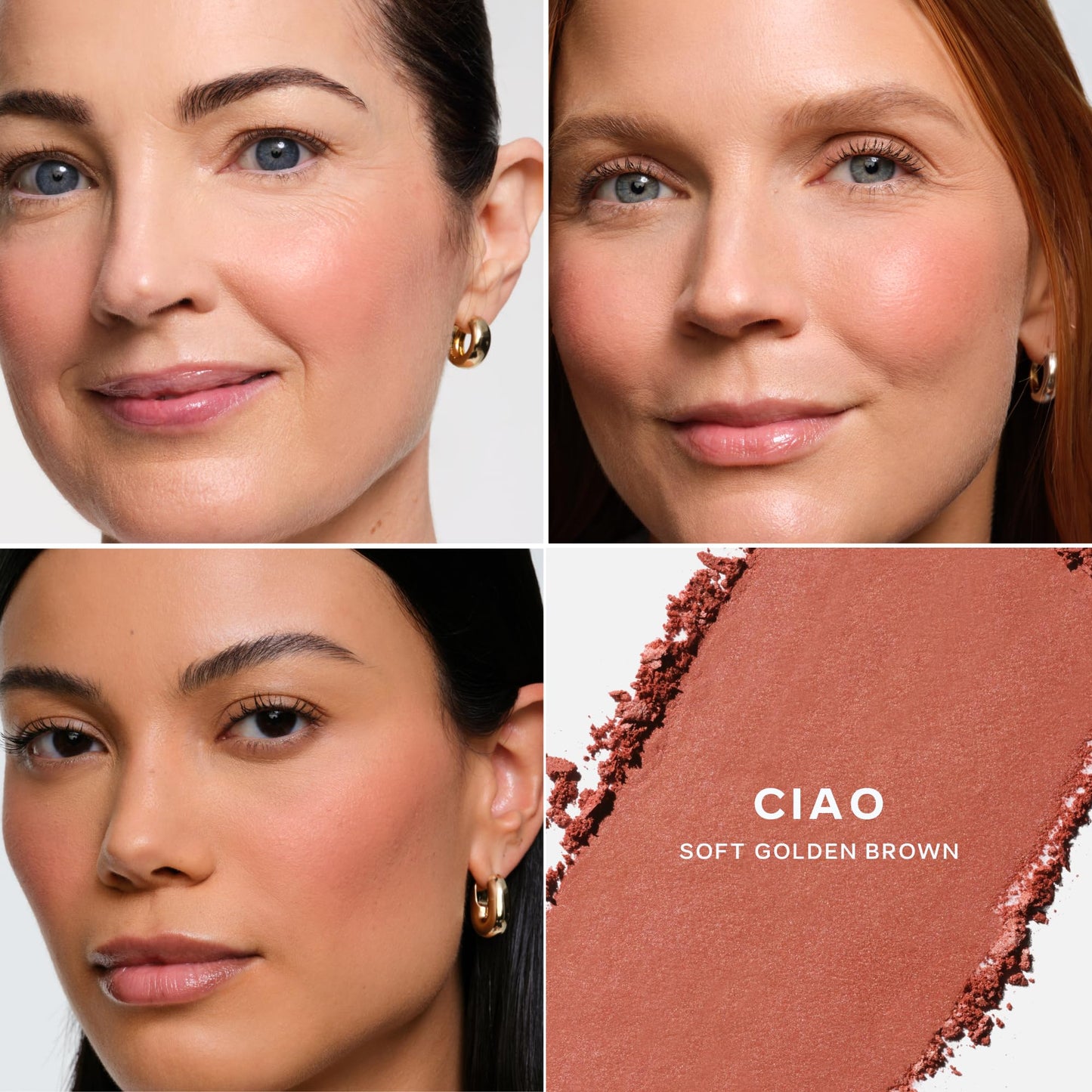Saie SuperSuede Baked Blush – Hydrating, Talc-Free Diffused Flush (Ciao, 0.1 oz)
