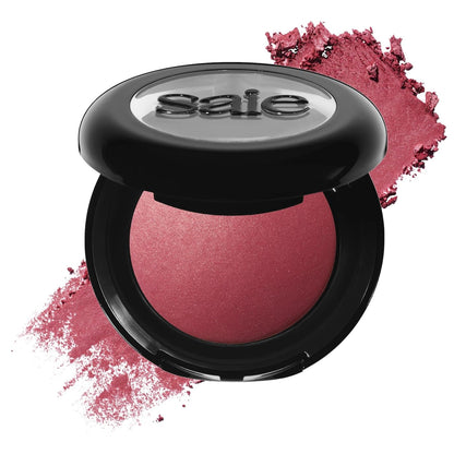 Saie SuperSuede Baked Blush in Grazie – Talc-Free Hydrating Cheek Color