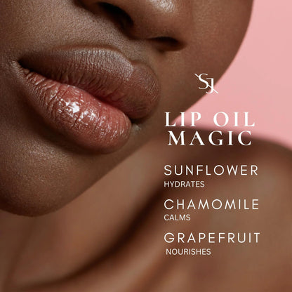 SAINT JANE Luxury Lip Oil Elixir – Vitamin C Infused, Floral-Infused Gloss