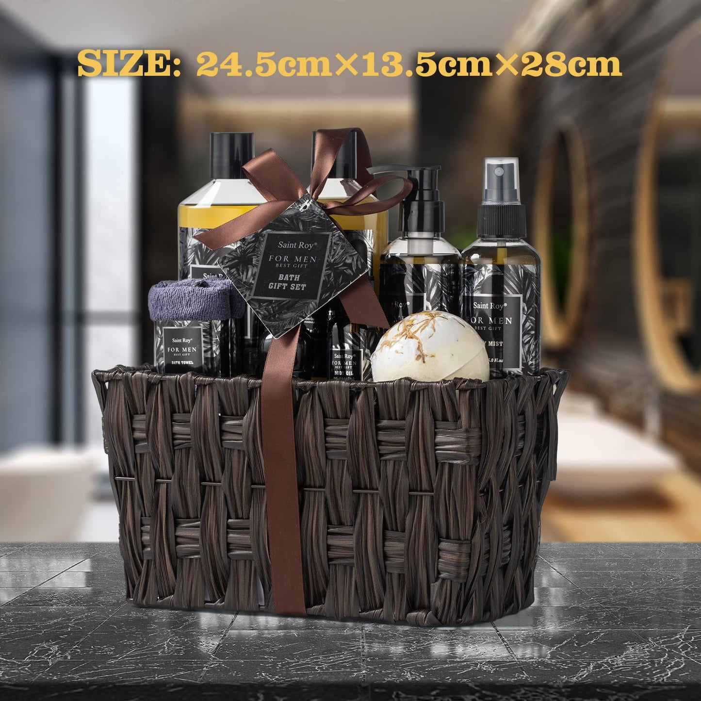 Saint Roy Fathers Bath Gift Set - Spa Gift for Men