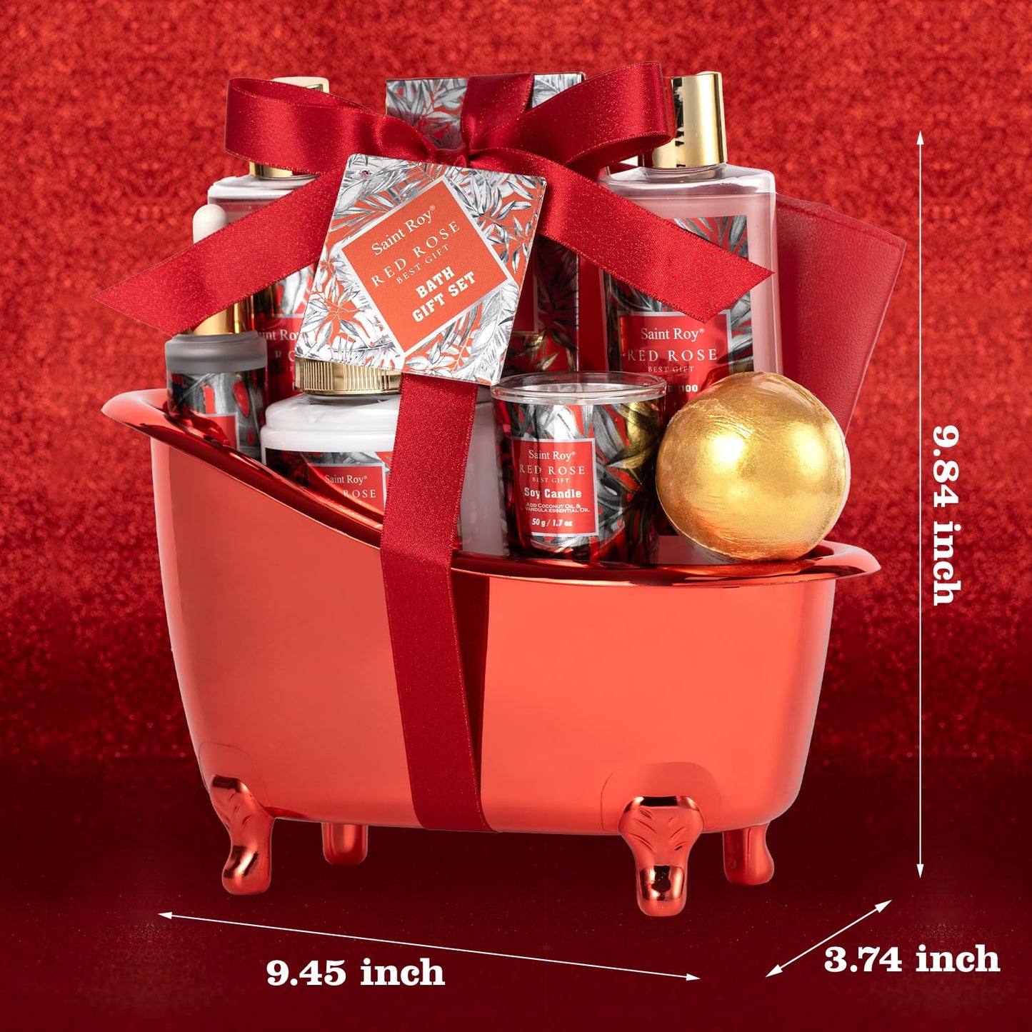 Saint Roy Christmas Spa Gift Set for Women – Luxurious Bath & Body Kit