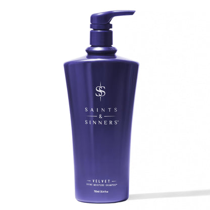 Saints & Sinners Velvet Divine Moisture Shampoo – Sulfate-Free Moisture for Damaged, Color-Treated Hair