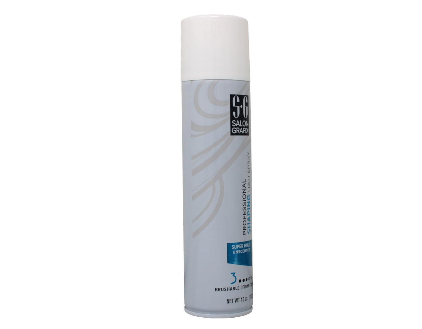 Salon Grafix Professional Shaping Hair Spray – Super Hold, Unscented, 10 oz (Pack of 4)