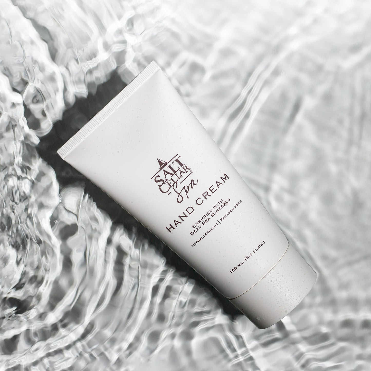 Salt Cellar Spa Dead Sea Mineral Hand Cream | Fast-Absorbing Moisturizer with Glycerin & Olive Oil (5.1 oz)