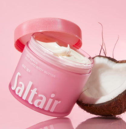 Saltair Multi-Lipid Body Butter – Rich Hydration with Ceramide Complex, Coconut Oil & Sea Buckthorn (10oz) Pink Beach
