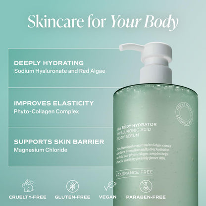 Saltair Hyaluronic Acid Body Serum — Hydrating Sheer Gel for Smoother Skin