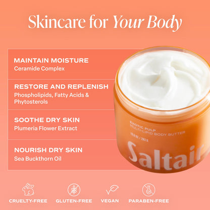 Saltair Multi-Lipid Body Butter – Ceramide Complex, Rich Hydration, Exotic Pulp