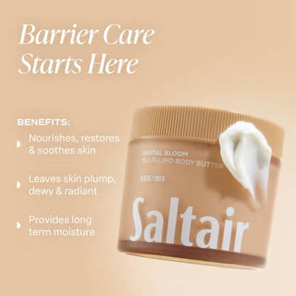 Saltair Multi-Lipid Body Butter – Rich Hydration with Ceramide Complex | Santal Bloom 10oz