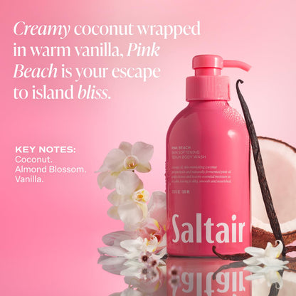 Saltair Body Wash 2-Pack: Signature Santal Bloom & Pink Beach – Moisturizing Shower Gel