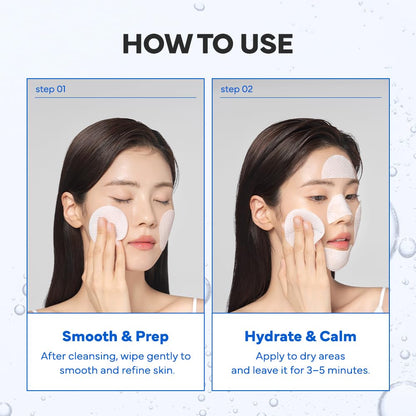 SAM'U PH Sensitive Toner Pad – Splitable Dual-Textured Vegan Exfoliating Pads