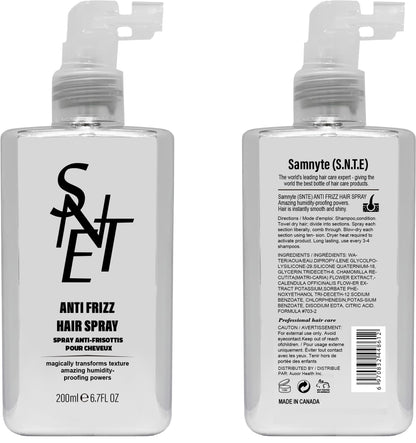 Samnyte Anti Frizz Anti-Humidity Smoothing Spray for Frizz Control, Hair Shine, and Split End Repair - 6.7 fl oz