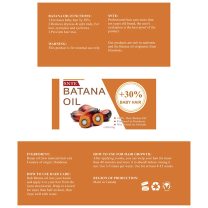 Samnyte Batana Oil for Hair Growth — Organic Honduran Batana Oil (4.2 oz)