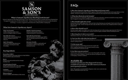 Samson & Son's Hair Regrowth Serum – Deoxyribose 2dDr 1% (60mL) | Samson's Apothecary