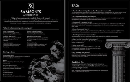 Samson's Hair Regrowth Serum 2dDr 1% Formula – 30mL | Samson's Apothecary