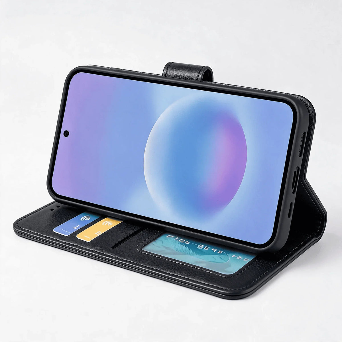 Samsung Galaxy A34 Book Flip Case Leather Wallet
