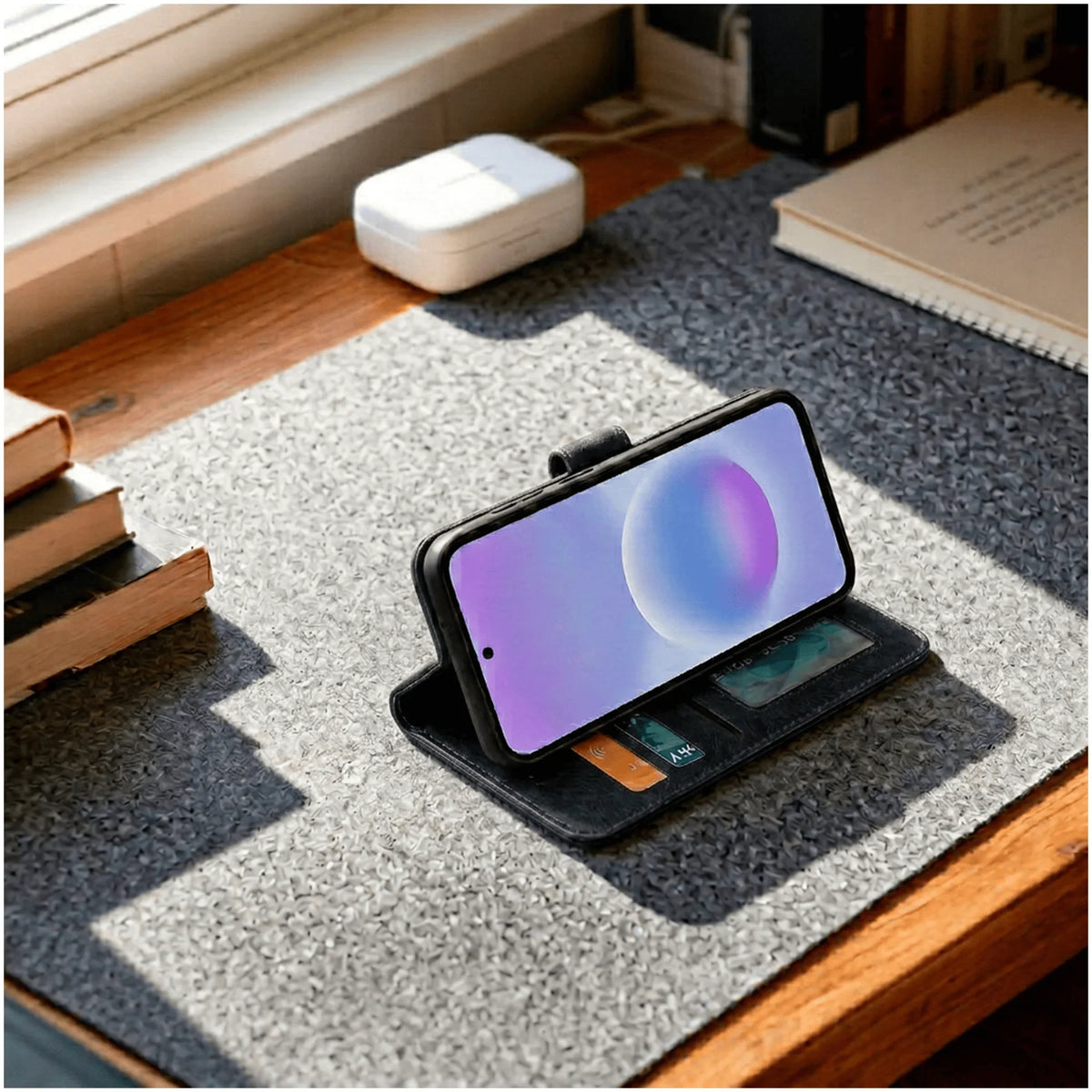 Samsung Galaxy A34 Book Flip Case Leather Wallet