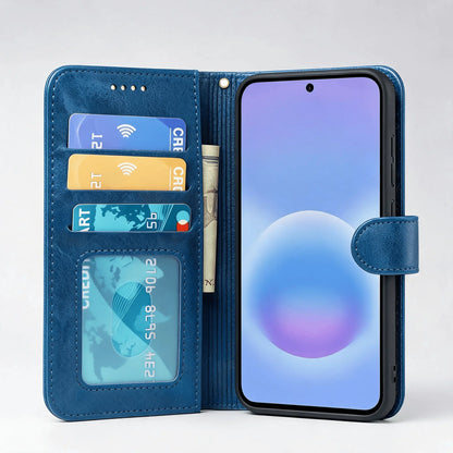 Samsung Galaxy A26 Book Flip Case Leather Wallet
