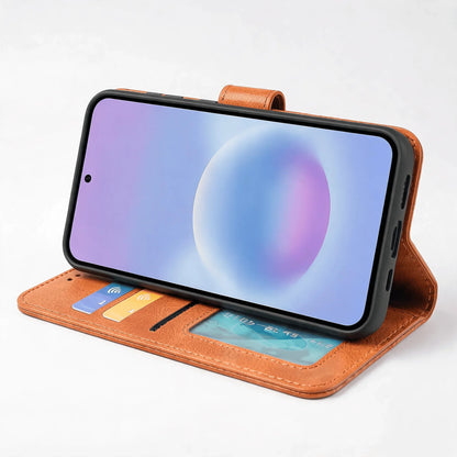 Samsung Galaxy A34 Book Flip Case Leather Wallet