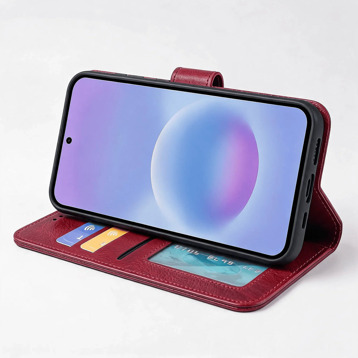 Samsung Galaxy A34 Book Flip Case Leather Wallet